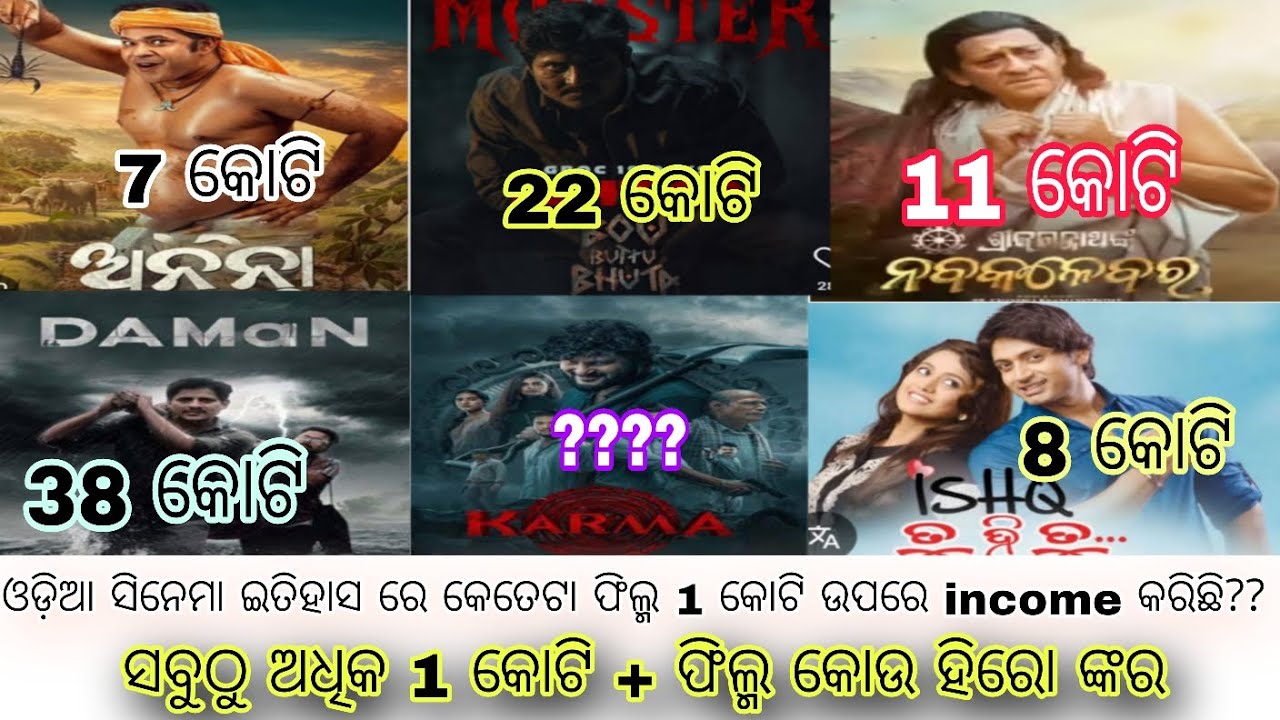 Top odia movie that Income 1 cr+||Odia movie income||Nabakalebara odia movie box office collection
