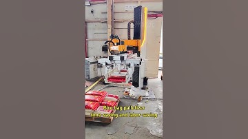 Rice bag palletizing robot, arm span 2.2 meters, Height 3.1 meters #unpacking #factory