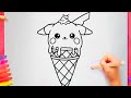 Come Disegnare Un Gelato Pikachu Facile Per Bambini