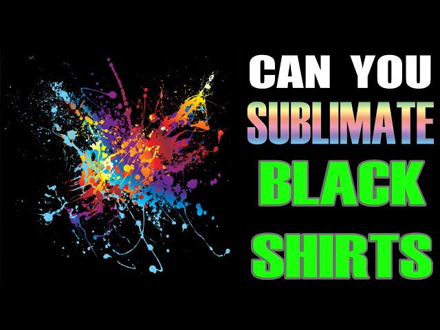 Did you know you can sublimate on black cotton shirts with @HTVRONT Ch, Sublimation