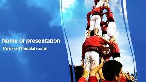 Climbing PowerPoint Template by PoweredTemplate.com