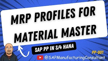 MRP Profiles for the  Material Master SAP S4HANA | SAP PP MM | Master Data