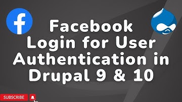 Drupal 10 Tutorial - Facebook login integration in Drupal.