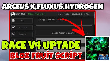 Blox Fruits Script Mobile UPDATE RACE V4 AUTO FARM DF FRUIT MASTERY | UPTADE Arceus X 2023