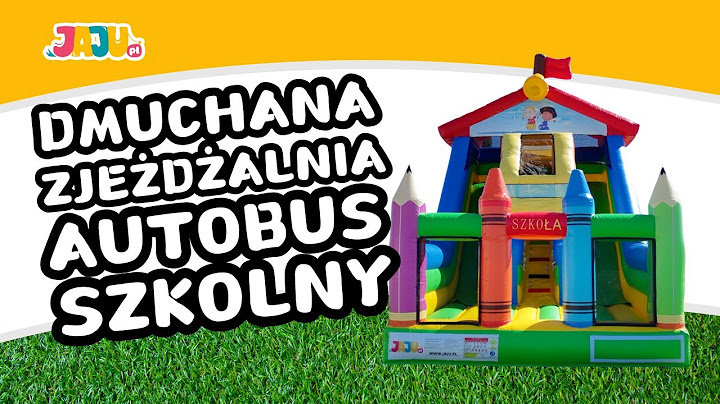 Dmuchana Zjeżdżalnia Autobus Szkolny