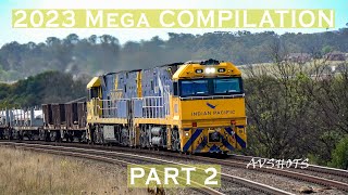 [4K] Australian Freight Trains Compilation 2023 | NSW \& Sydney Surrounds | 33 TRAINS! | Part 2