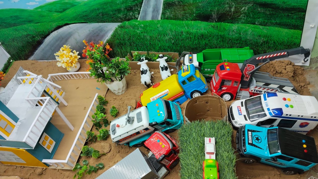 Diy diorama making mini motor water pump science project @SanCreator1