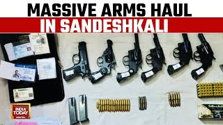 Sandeshkhali Row: Arms & Ammunitions Recovered During From Shahjahan Aides In Bengal's Sandeshkhali
