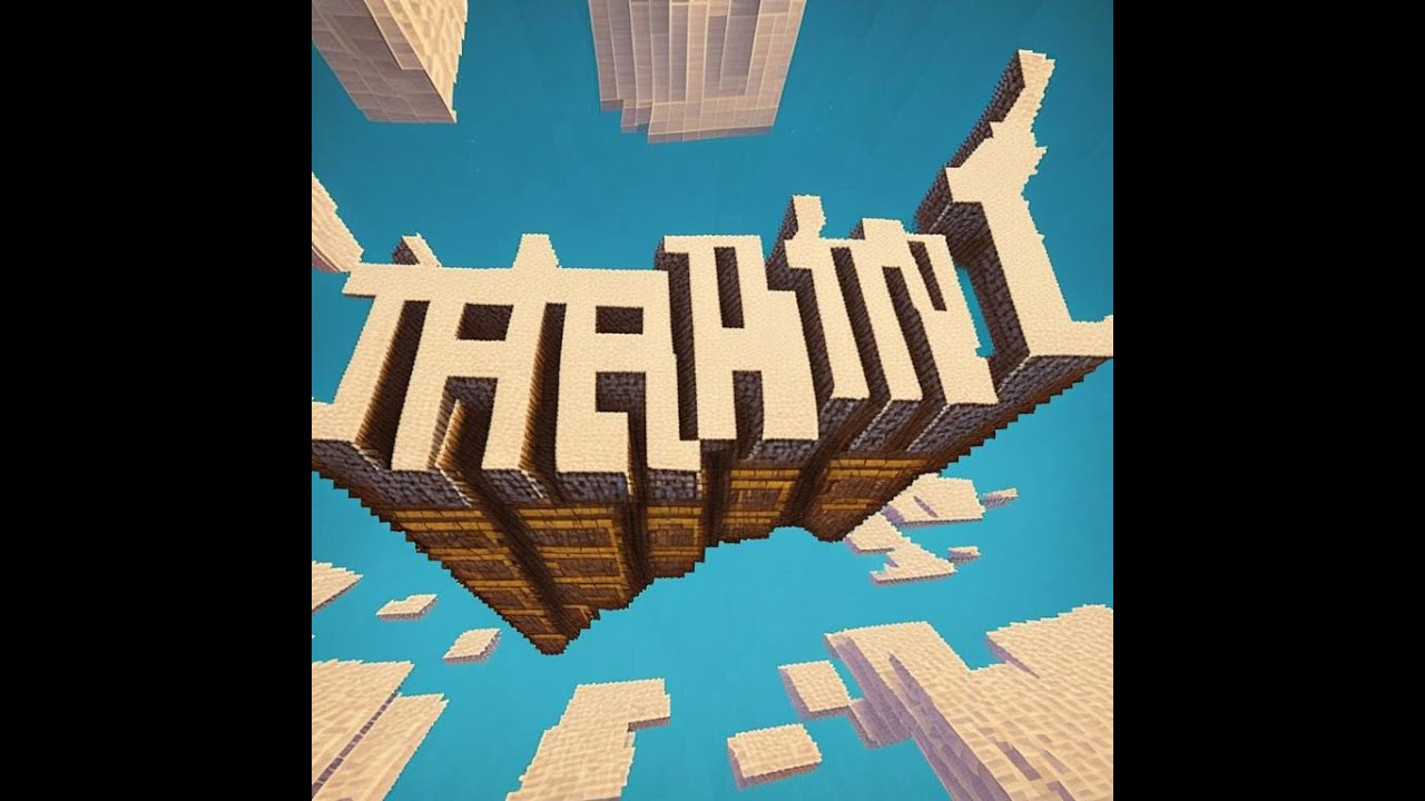 Создание летающей надписи в майнкрафт - YouTube