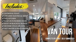VAN TOUR | Complete OFF GRID Self Converted Mercedes Sprinter Van