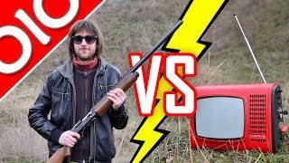 РУЖЬЁ против TV.  Что будет если оружие vs Телевизор? Серия 3  #olo