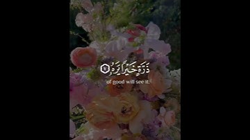 فمن يعمل مثقال ذرة خيرا يره | سورة الزلزلة | القارئ مشاري العفاسي
