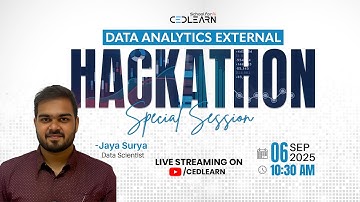 Data Analytics External Hackathon with Jaya Surya (Data Scientist) | Power BI, Python, Excel