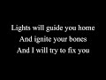 Gregorian- Fix you (lyrics)