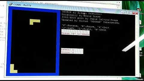 Tetris for Arduone, the 8051 development board