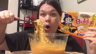MUKBANG QUATTRO SPICY NOODLES THE CRAVE WAS REAL ASMR #subscribe ,#joinme