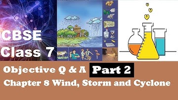 CBSE Class 7 Science objective MCQs question answer Chapter 8 Wind, Storm and Cyclone Part 2