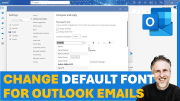 How to Change Default Font in Outlook | How to Change Default Font Size in Outlook Email