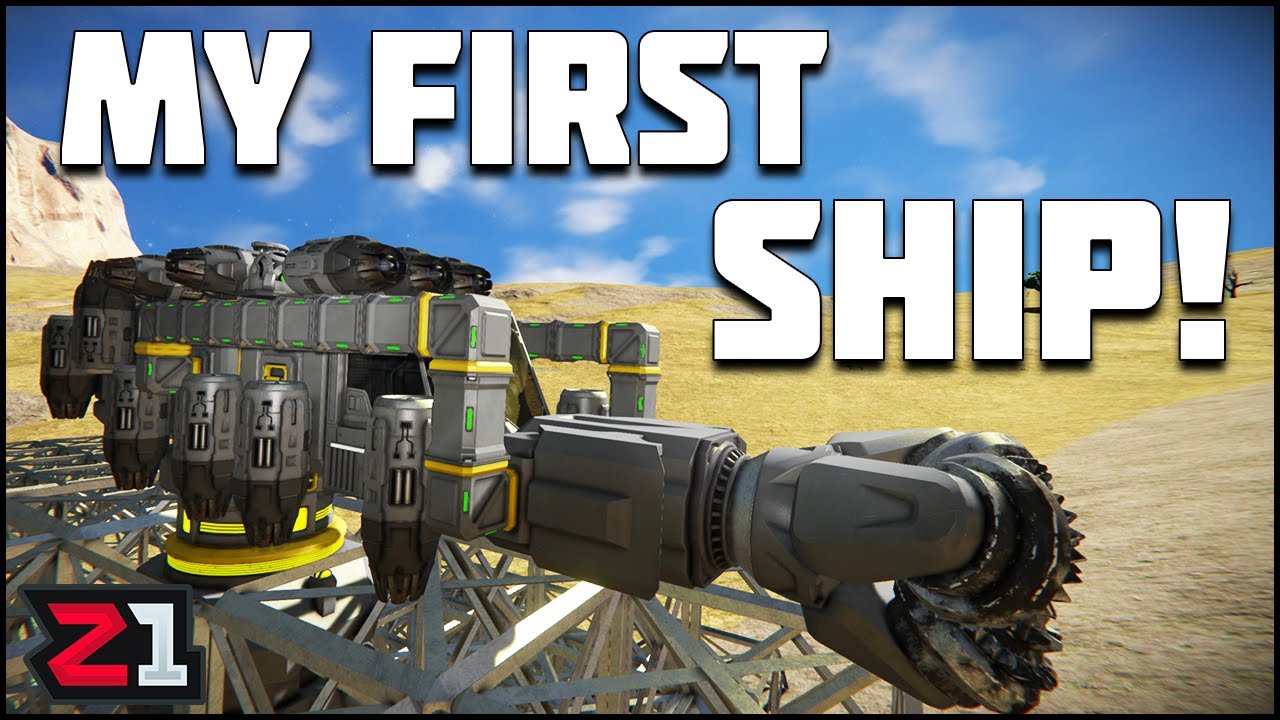 Building My First Flying Miner ! Space Engineers Ep. 4 | Z1 Gaming ...
