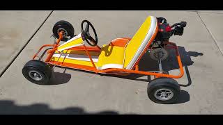 Sears Orange Krate Go Kart Walk Around With Description in Phoenix Az.