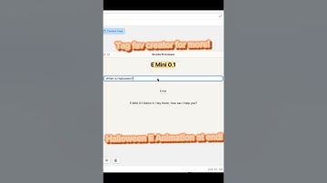 Apple-only AI Prototype E Mini Demo Part 14: E Mini knows Halloween!