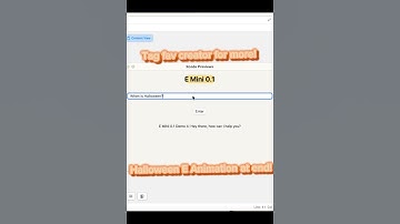 Apple-only AI Prototype E Mini Demo Part 14: E Mini knows Halloween!