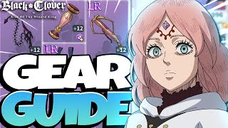 GLOBAL GEAR GUIDE FOR NEW PLAYERS! BREAKING DOWN EVERYTHING GEAR RELATED - Black Clover Mobile