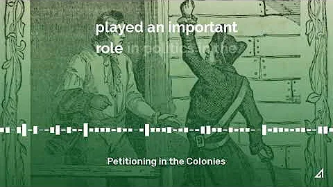 Petitioning in the Colonies