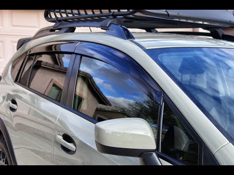 Subaru Crosstrek OEM Side Window Deflectors Intstall