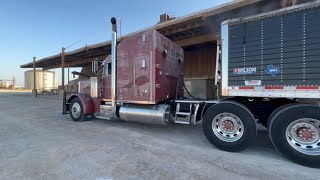 Hopper Bottom! Unloading it a different way.  Day in the life of a AG Trucker!