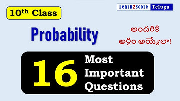 Class 10 Probability Important Problems AP TS