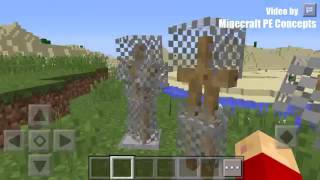 MCPE 0.16.0 GAMEPLAY - Beacons, Stained glass, Horses, Ender Chests [CONCEPT] screenshot 2