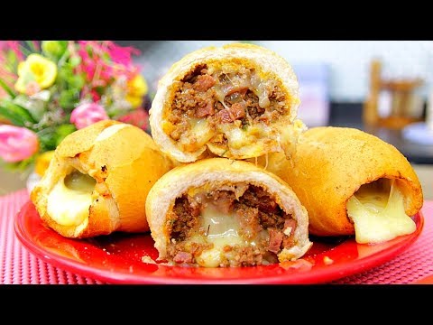 Vídeo: Pão Torrado Com Carne Picada