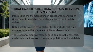 What Caused Public Data Portals To Evolve From Static? - Demographic Data Answers