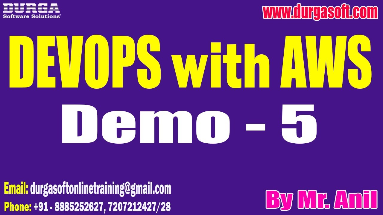 DEVOPS with AWS tutorials || Demo - 5 || by Mr. Anil On 27-12-2022 @7PM ...