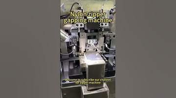 N3 close-end zipper machine gapping machine #zippermachine  #zippermakingmachine