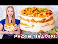Easy, No-Bake Peach Tiramisu Recipe