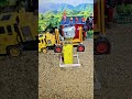 🚜🔥 Real Working Mini Tractor Making Cement Pillar Footing with Bricks | DIY #shorts #youtubeshorts