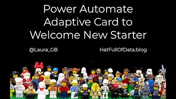 Power Automate - Post Adaptive Card to Welcome New Starter