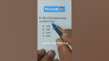 Percents #percentages #mathematics #testprep #gmat #gre #sat #tipsandtricks #learnonyoutube