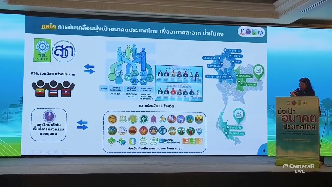 การแถลงผลงานและก้าวต่อไป“มุ่งเป้าอนาคตประเทศไทยเพื่ออากาศสะอาด น้ำมั่นคง 