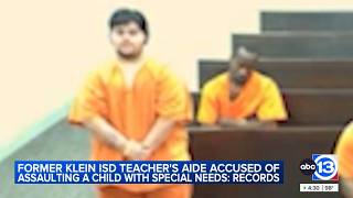 Klein ISD teachers aide fired, arrested and accused of hurting 9-year-old student, court docs show