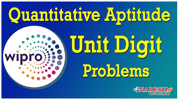 Number System | Unit Digit Problems | Wipro NLTH-2020 | Session-8 | Mr. Hari Krishna Sagar