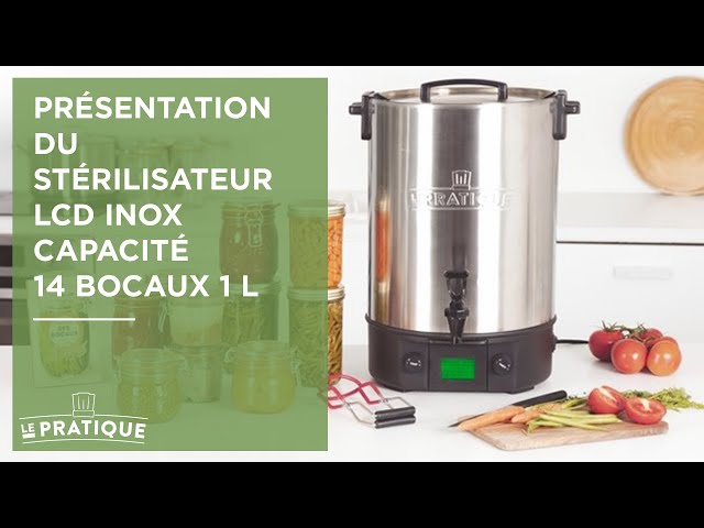 Kitchen Chef Stérilisateur de bocaux électrique inox avec robinet