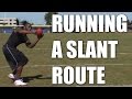 NFL Wide Receiver Earl Bennett Discusses how to run a Slant Route in Football