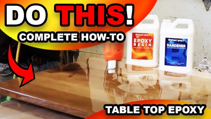 Epoxy Resin Promise Table Top 2-Part- 2 Gallon High Gloss (1 Gal Resin + 1  Gal Hardener) Transform Your DIY Projects with Crystal Clear Finish - Ideal