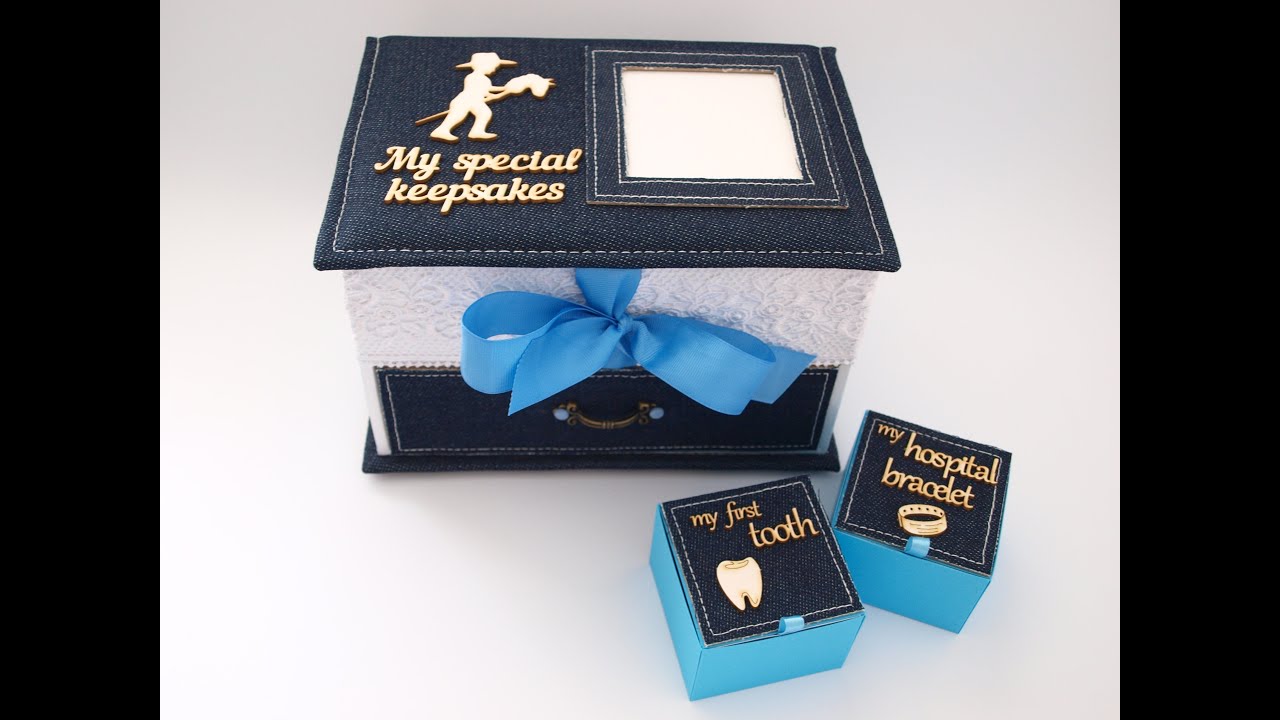 How I make a Baby memory box / Keepsake box / CAJA REGALO PARA BEBÉ