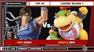 Scarlet Classic XI - Top 24 - Karu! (Richter) VS GRIT (Bowser Jr.) - SSBU
