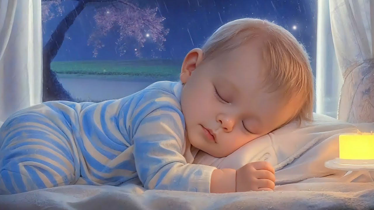 Baby Sleep Music with Gentle Rain Sounds🎶 Overcome Insomnia & Fall Asleep Instantly😴