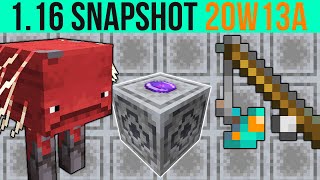 Minecraft 1.16 Snapshot 20w13a The Strider! Lodestone Compass & Basalt Generator!